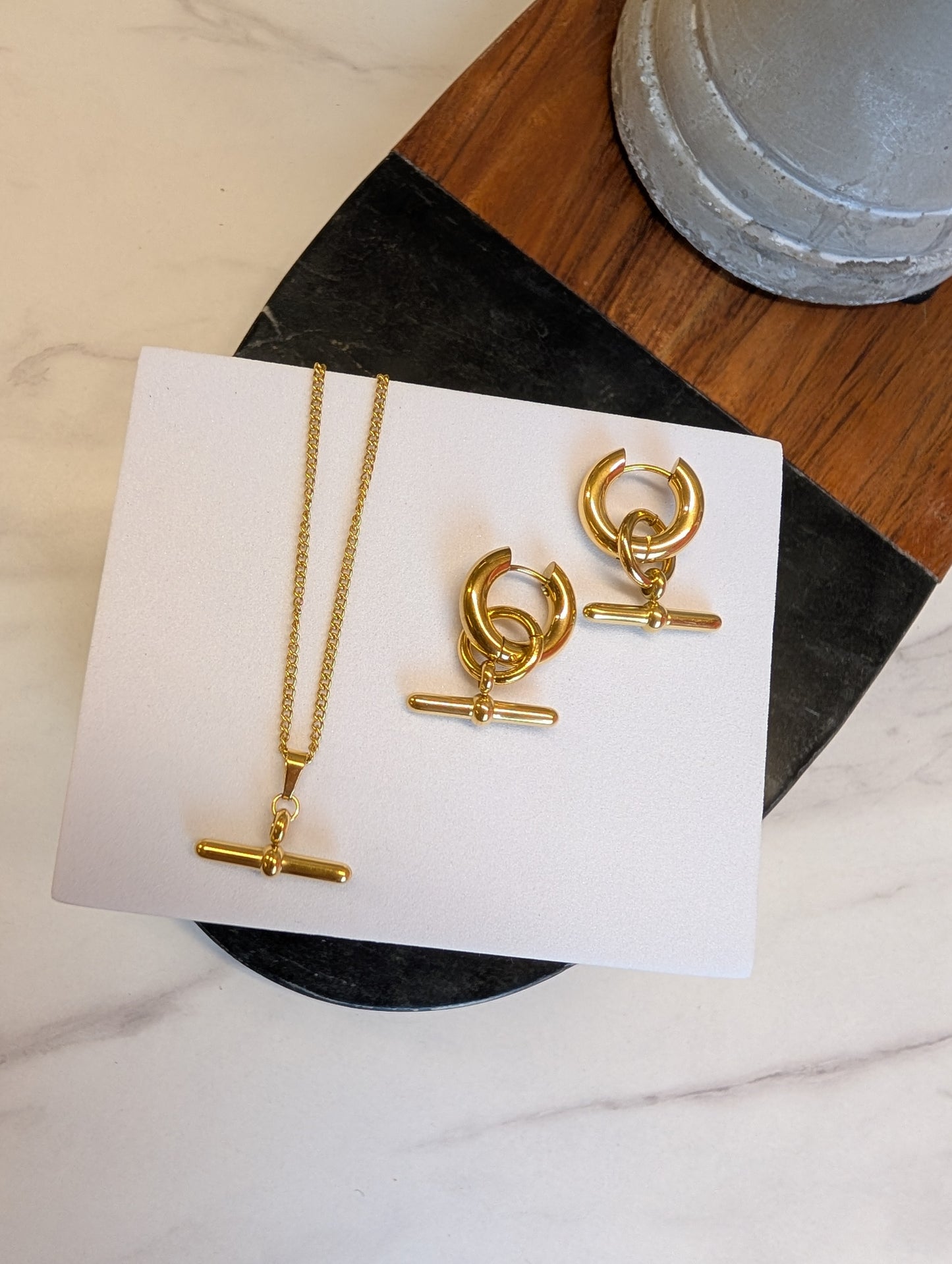 Cross The T Earrings