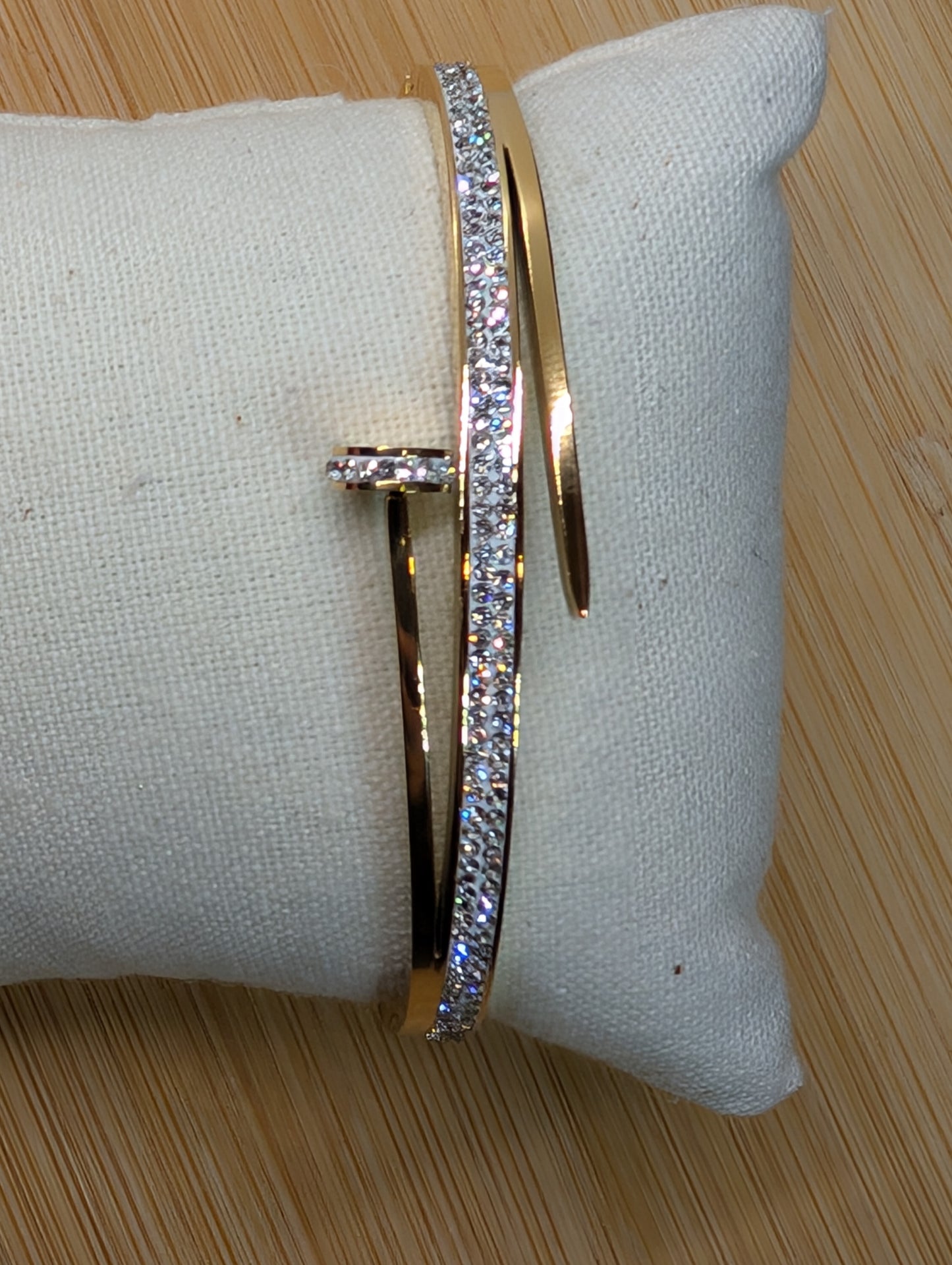 Nailed It Gold Bangle