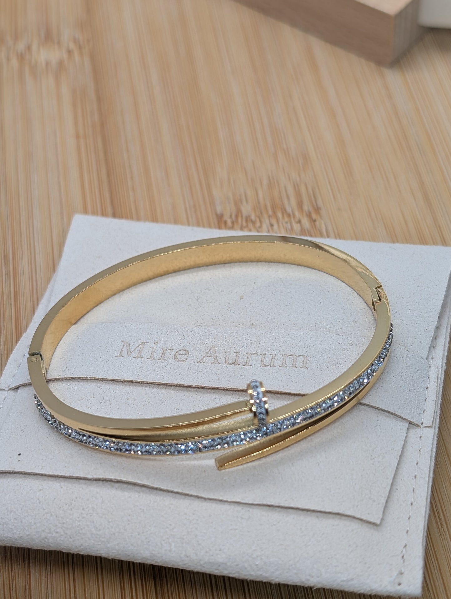 Nailed It Gold Bangle