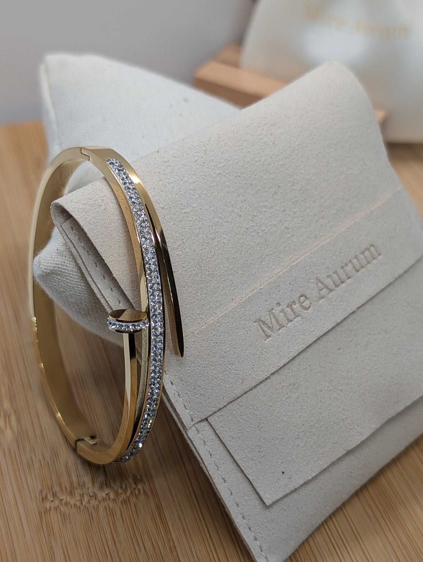 Nailed It Gold Bangle