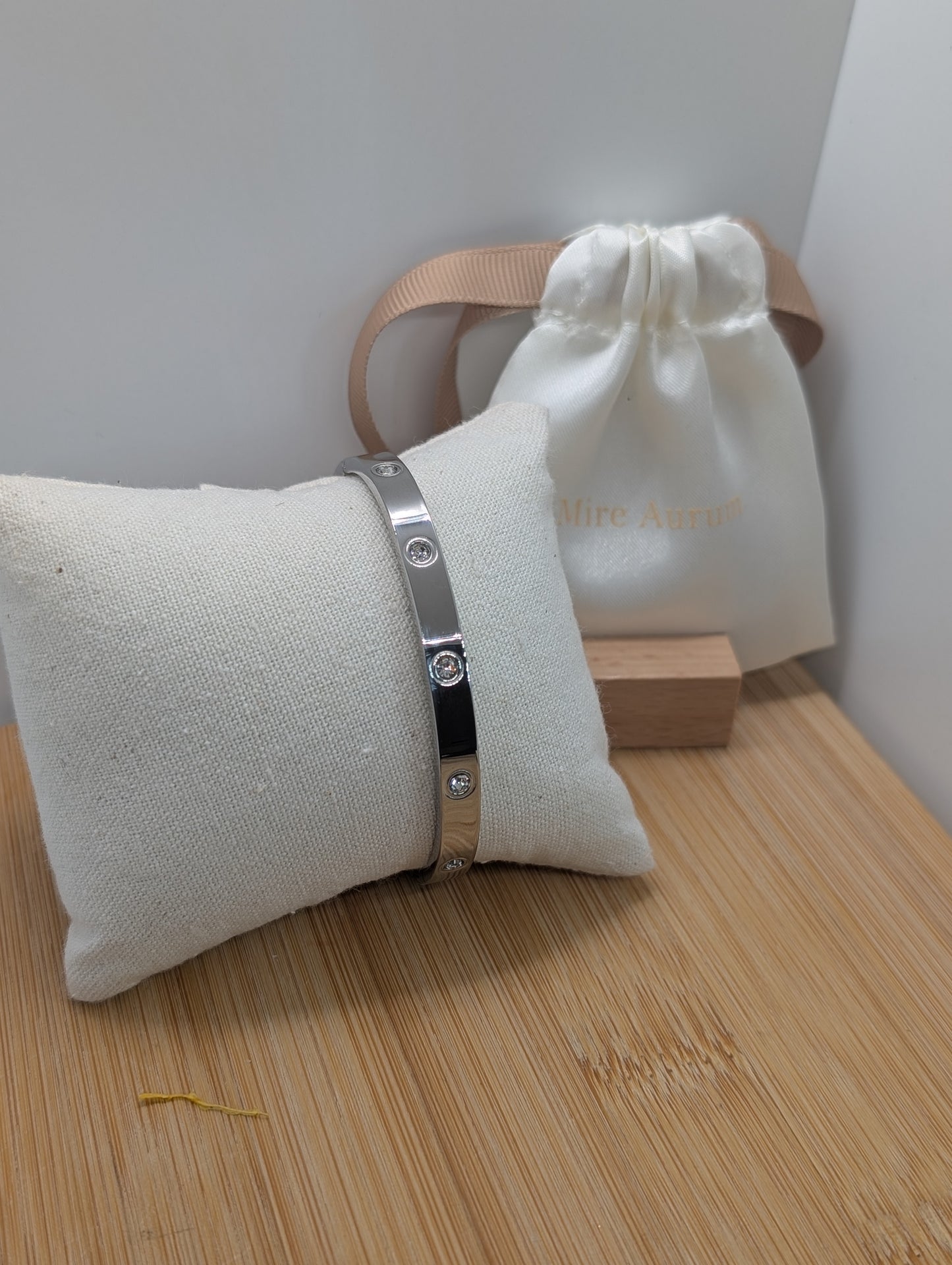 The Amore Silver Bangle