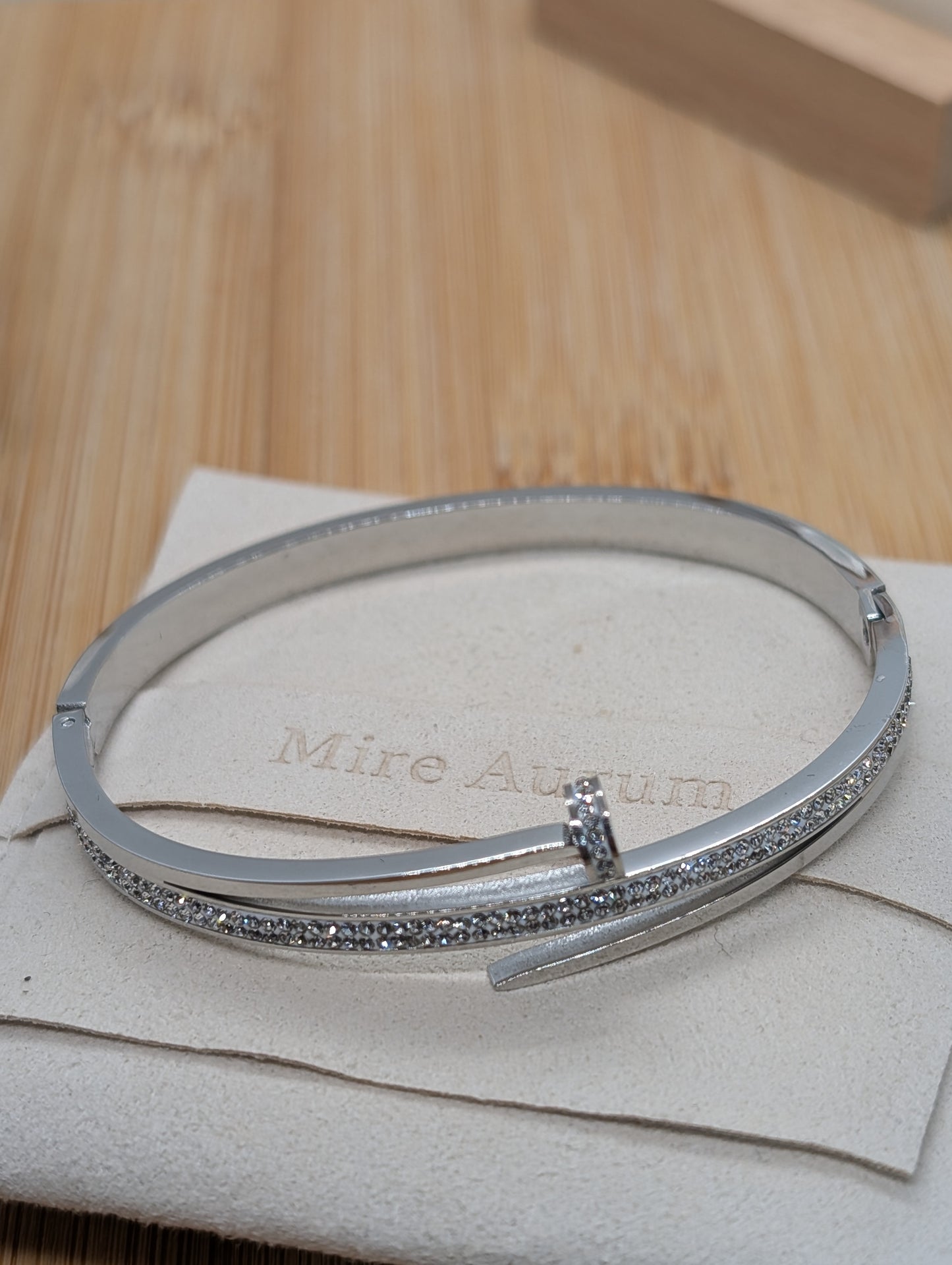 Nailed It Silver Bangle